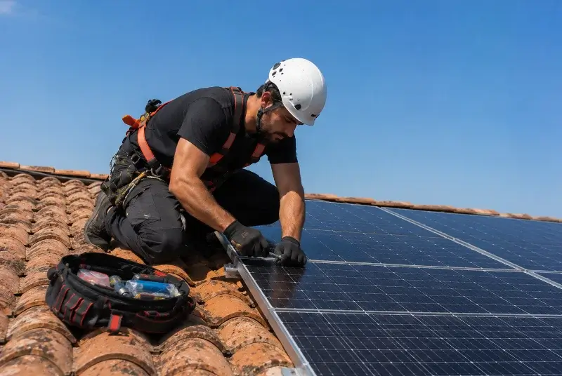 Maintenance et monitoring de panneaux solaires à Susmiou