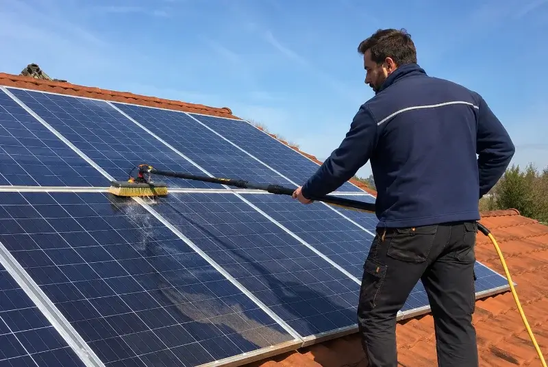 Nettoyage et entretien de panneaux solaires à Susmiou